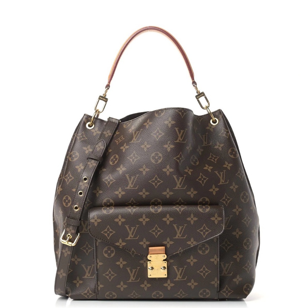 Louis Vuitton Dark Brown Monogram Hobo Bag